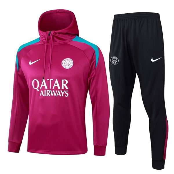 Sudadera Con Capucha PSG 2024 2025 Rojo 3